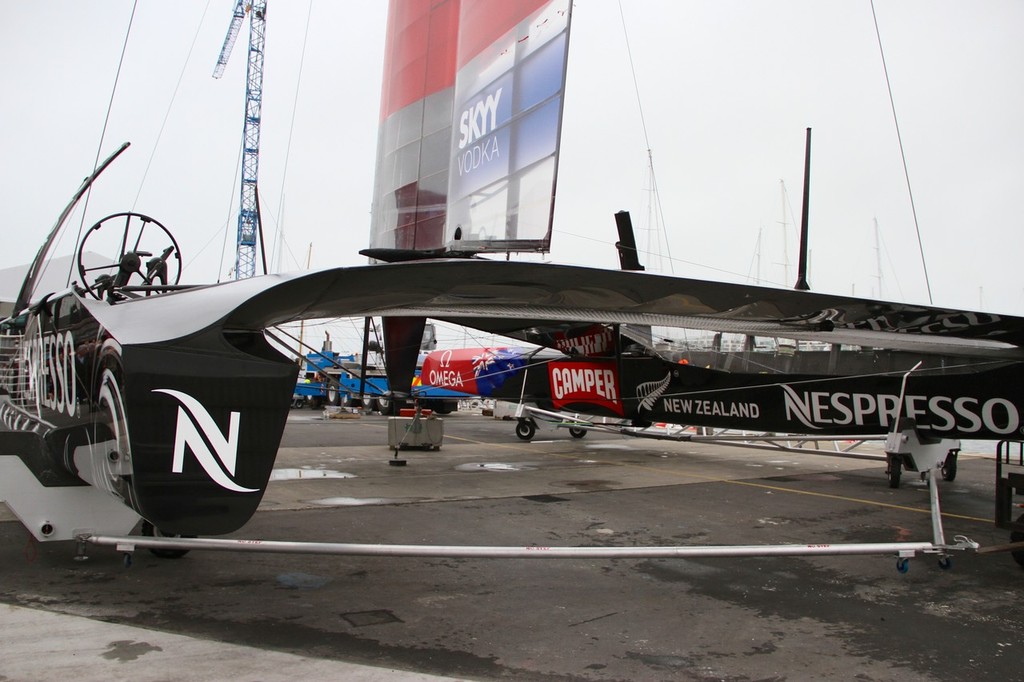 Emirates Team NZ AC72 Launch February 4, 2013 © Richard Gladwell www.photosport.co.nz